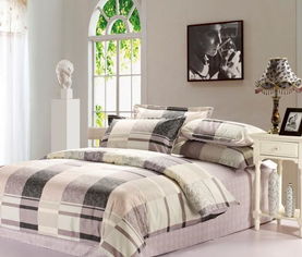 廠家直銷 斜紋環保印花條紋格子全棉床上用品四件套批發團購價格、圖片及材料詳解